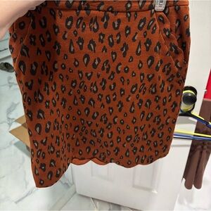 Leopard print skirt
